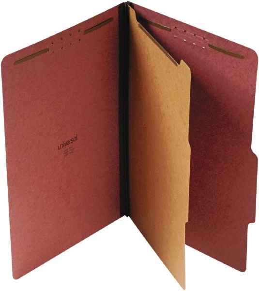 UNIVERSAL - Classification Folder: Legal, Red, 10/Pack | MSC Industrial ...