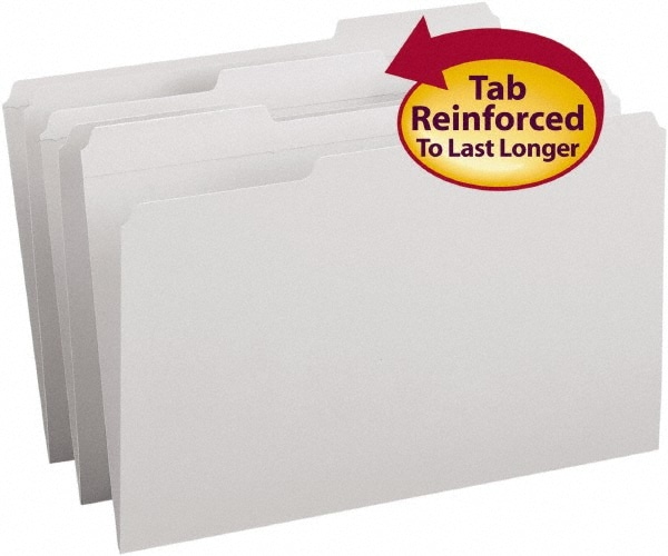 SMEAD - File Folders with Top Tab: Legal, Gray, 100/Pack | MSC ...