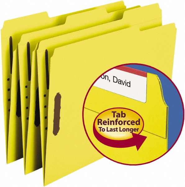 SMEAD File Folders with Top Tab Letter, Yellow, 50/Pack MSC Direct