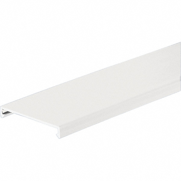 Wire Duct Cover: Flush Cover, White, 3 Wide, CE, CSA Certified, RoHS Compliant"