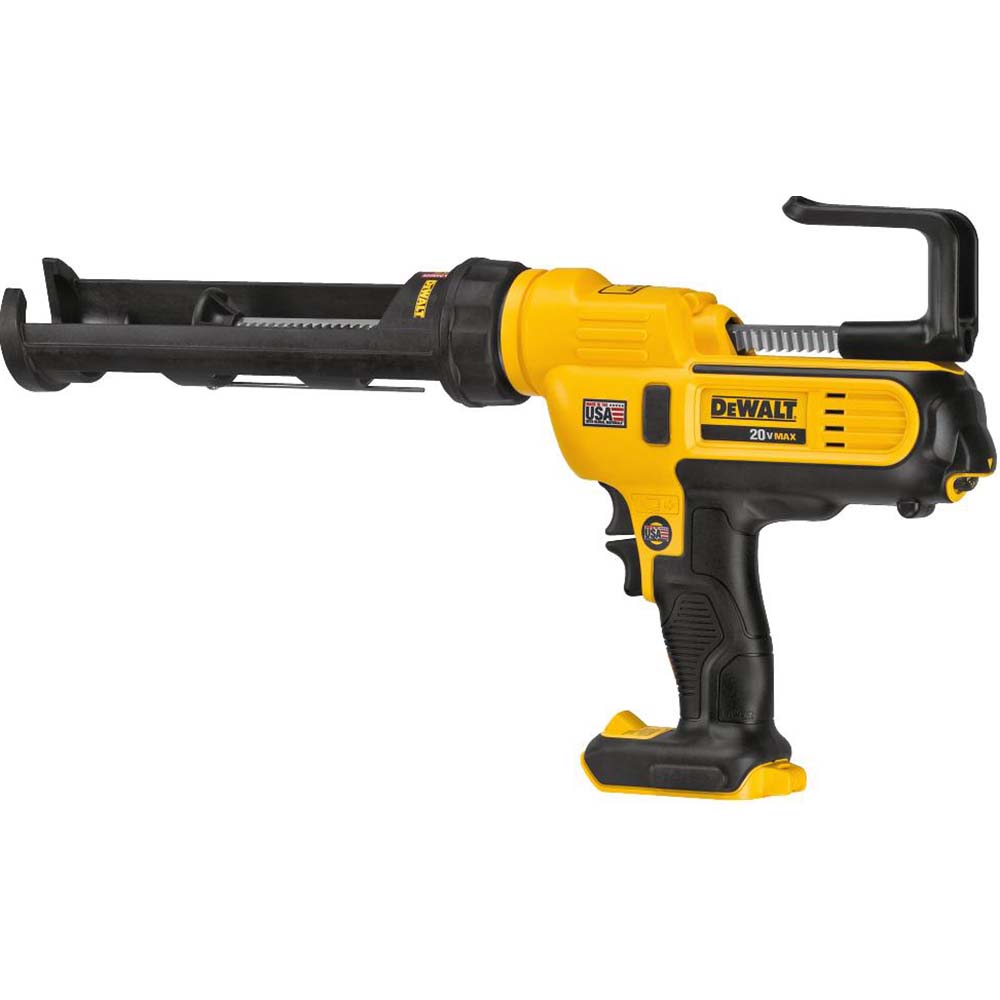 DeWALT - Cordless Caulk & Adhesive Gun: 10 oz, Half Barrel Frame