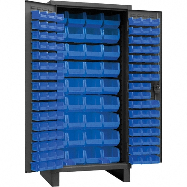 Durham 3702-132-5295 Bin Storage Cabinet: 36" Wide, 24" Deep, 78" High Image