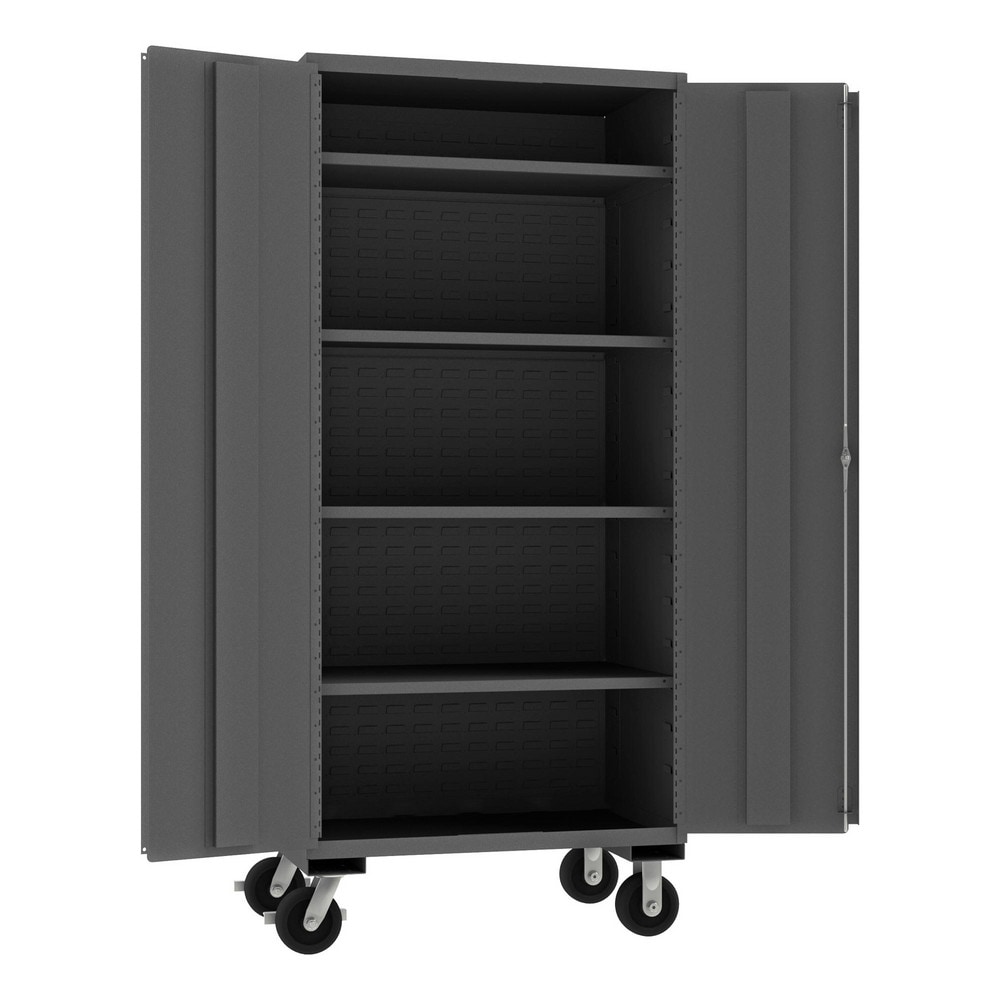 Durham 3501M-BLP-4S-95 Locking Steel Storage Cabinet: 36" Wide, 24" Deep, 80" High Image