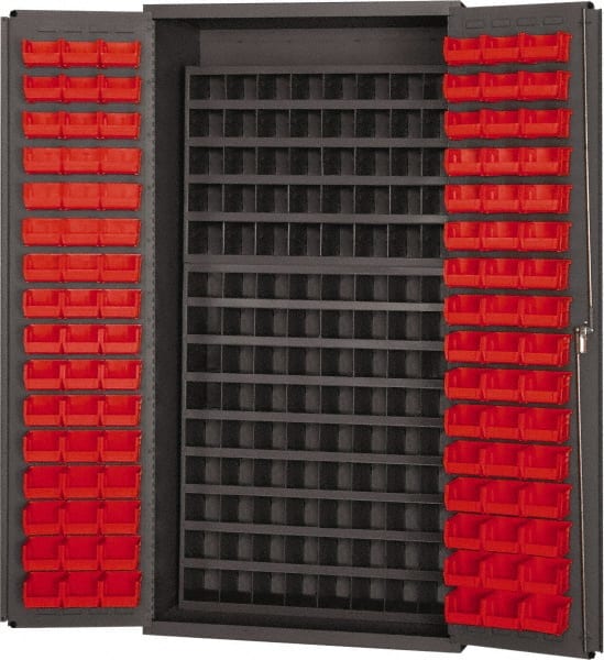Durham 3501-DLP-72/40B Bin Steel Storage Cabinet: 38" Wide, 26" Deep, 72" High 