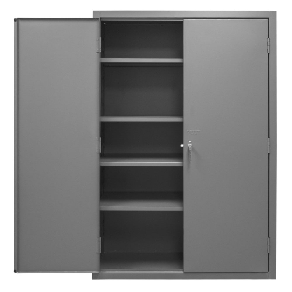 Durham 2504-4S-95 Locking Steel Storage Cabinet: 48" Wide, 24" Deep, 84" High 