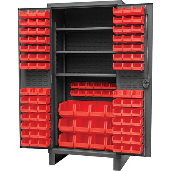 Durham HDC36-108-3S179 Bin Storage Cabinet: 36" Wide, 24" Deep, 78" High 