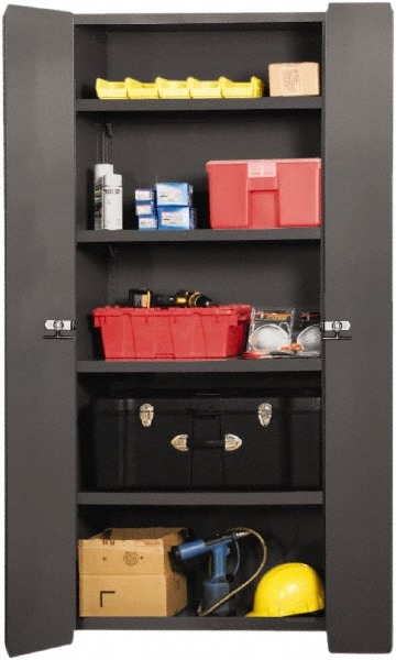 Durham 3952-4S-95 Locking Storage Cabinet: 36" Wide, 20" Deep, 84" High Image