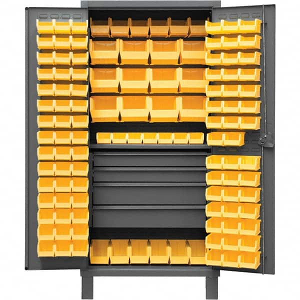 Durham HDCD243678-120- Bin Storage Cabinet: 36" Wide, 24" Deep, 78" High 