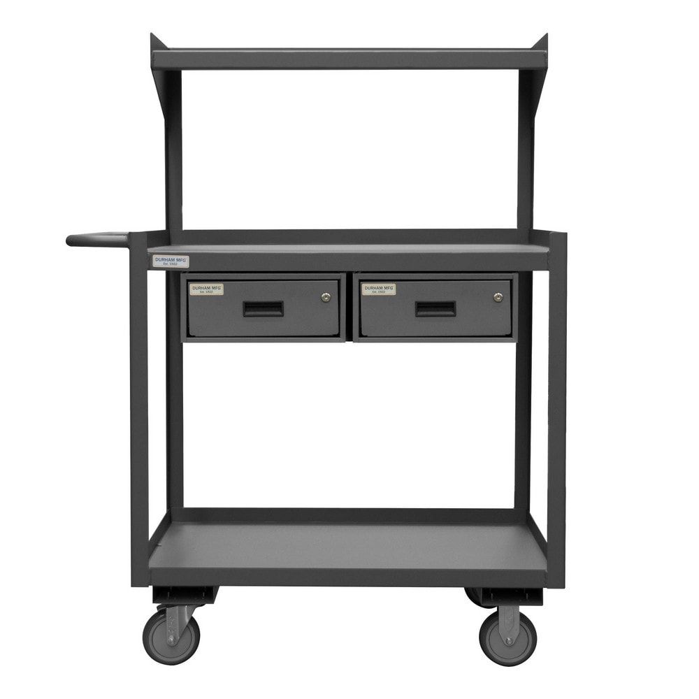 Durham PSD-2436-3-2D-9 36" Wide x 37-3/4" High x 24" Deep, Mobile Workstation Image