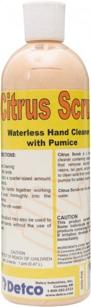 Hand Cleaner with Grit: 16 oz Squeeze Bottle