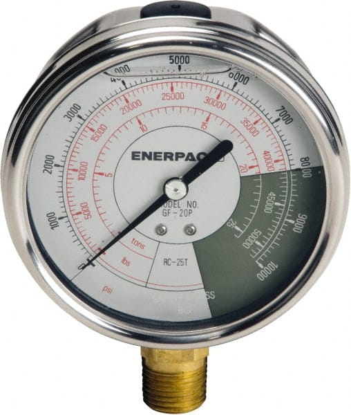 Enerpac GF20P 0 - 10,000 psi Liquid-Filled Hydraulic Pressure Gauge 