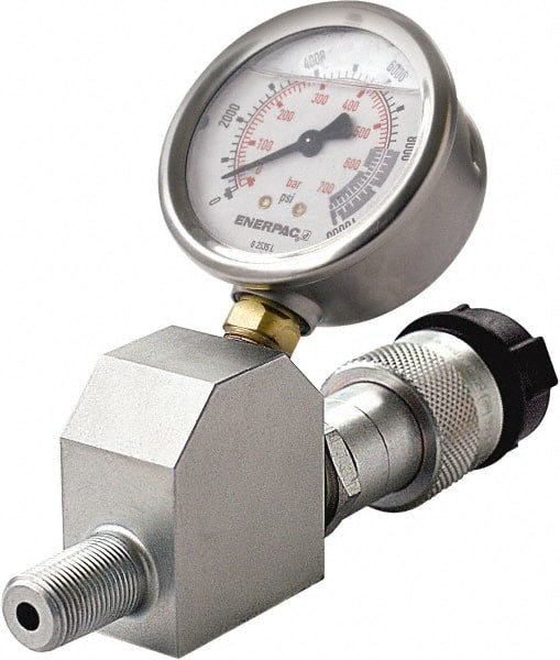 Enerpac GA45GC 0 - 10,000 psi Liquid-Filled Hydraulic Pressure Gauge 
