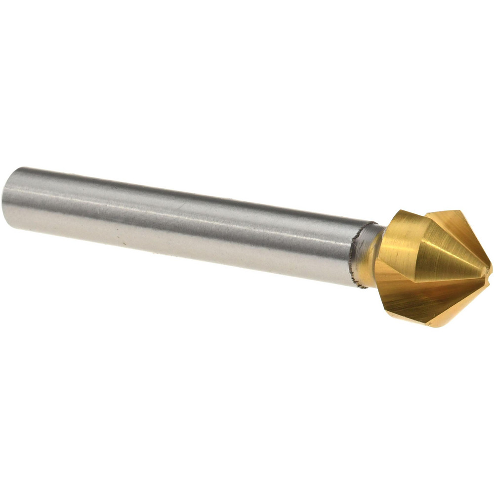 Countersink: 10.4 mm Head Dia, 90 ° Included Angle, 3 Flutes, Cobalt Steel, Right Hand Cut