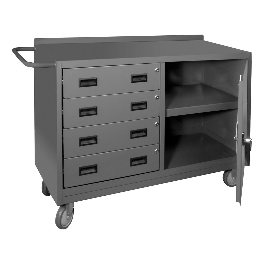 Durham 2221-95 Mobile Utility Cart: Steel, Gray Image