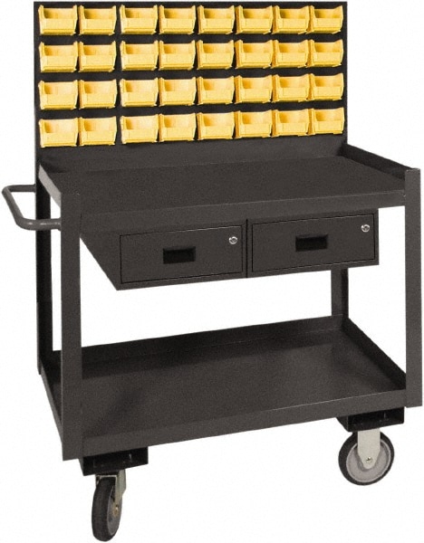 Durham RSC-2436-2-LP-2 Service Utility Cart: Steel, Gray Image