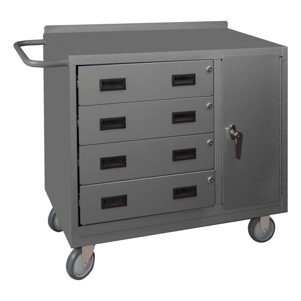 Durham 2211-95 Mobile Utility Cart: Steel, Gray Image