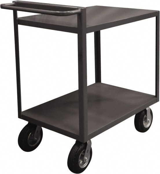 Durham RSCR-2436-ALD-9 Service Utility Cart: Steel, Gray Image