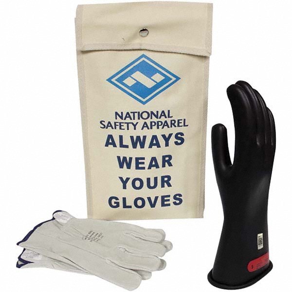 National Safety Apparel Class 0, Size 8, 11" Long, Rubber Lineman's