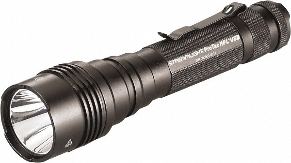 STREAMLIGHT Handheld Flashlight: LED, 1000 Lumens, 20 hr Max Run Time, Rechargeable Battery (Included) - IPX4 - 4 Light Modes, Aluminum, Black