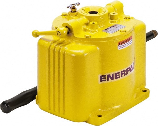 Enerpac P25 Manual Hydraulic Pump: 1 Stage, 1.5" Piston Dia, Iron Pump 