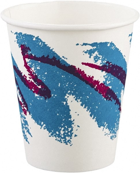 SOLO® Jazz Paper Hot Cups, 8 oz, White/Green/Purple, 50/Bag, 20