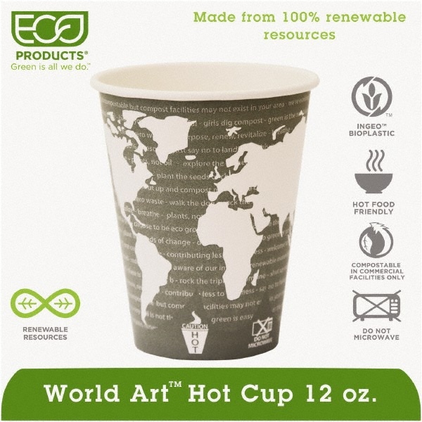 Green Plastic 12 oz Cups - Pack of 20