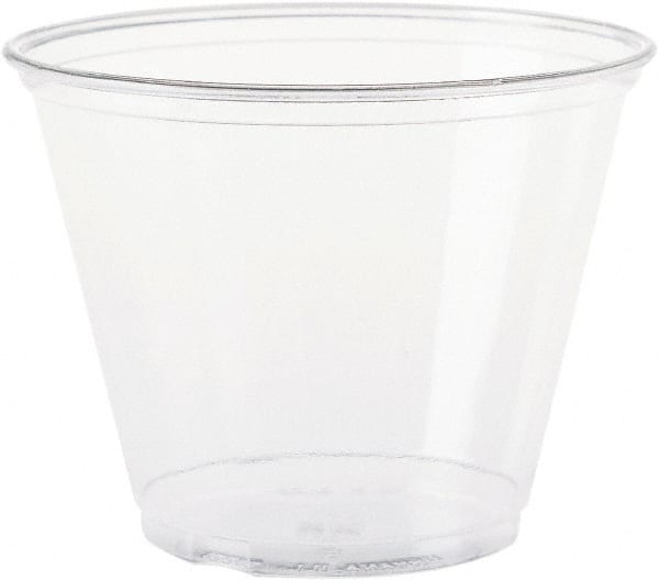 Clear Plastic Cups with Lids, 12 oz, 100 Pack
