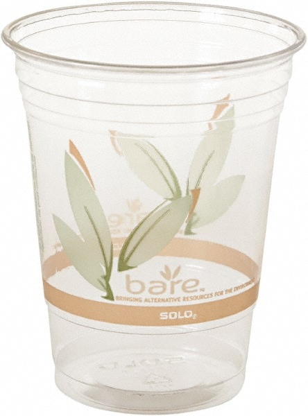 Pack of (20) 50 Pack Bare Eco-Forward RPET Cold Cups, 16-18 oz, Clear, 1,000/Carton