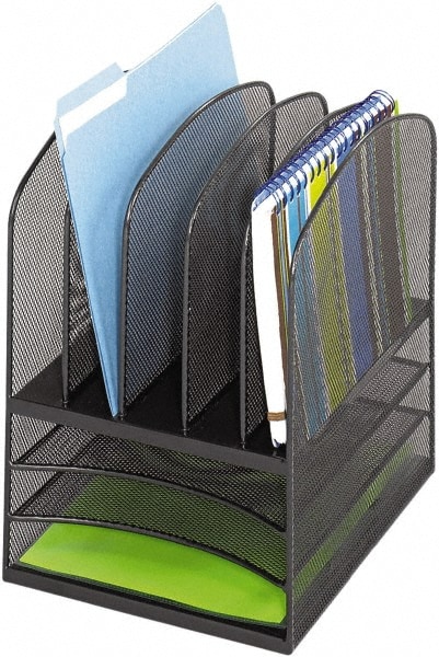 Safco Black Desk Top Organizer 33758012 Msc Industrial Supply