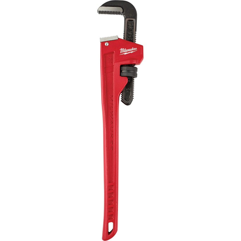 Milwaukee Tool 48-22-7124 Pipe Wrench: 24" OAL, Steel Image