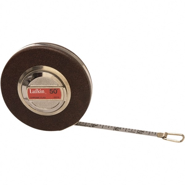 Lufkin C213CN Tape Measure: 50 Long, 3/8" Width, Silver Blade 