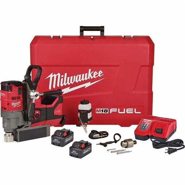 Corded Magnetic Drill: 1-1/2" Chuck, 5-3/4" Travel