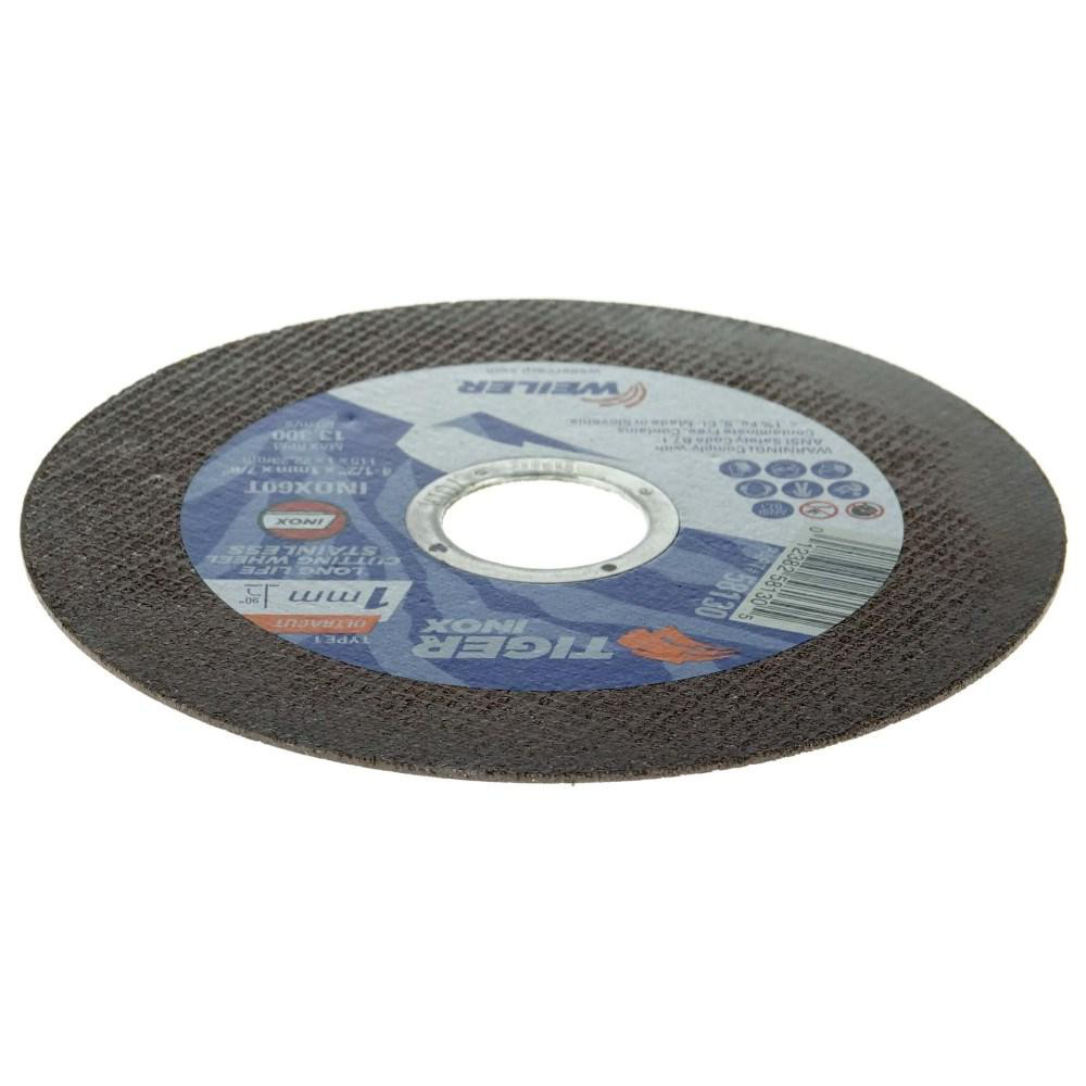 Weiler CutOff Wheel Type 1, 41/2" Dia, 7/8" Hole, Aluminum Oxide MSC Industrial Supply Co.