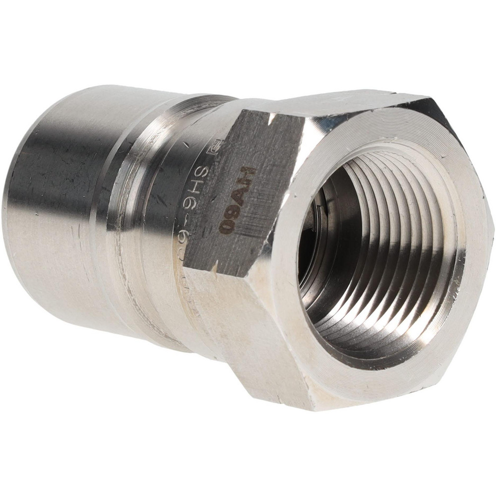 Hydraulic Hose Female Pipe Rigid Nipple Fitting: 3/4", 1,500 psi