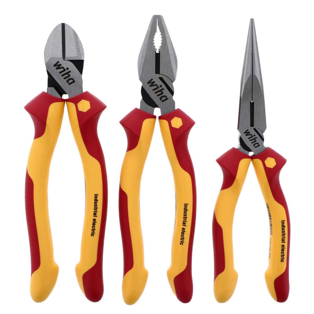 Combination Hand Tool Set: 3 Pc, Insulated Tool Set