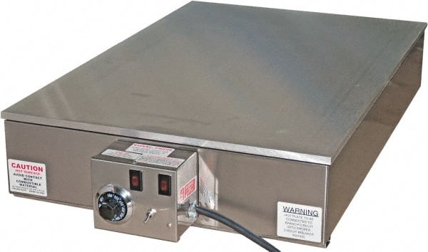Valad Electric Heating - 24″ Long x 24 Wide x 7″ High, 220 Volt Hot Plate -  33860925 - MSC Industrial Supply