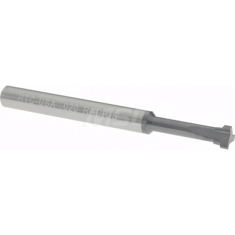 Harvey Tool 16020-C3 0.5mm Radius 3/16" Diam 3-Flute AlTiN Finish Back Corner Rounding End Mill Image