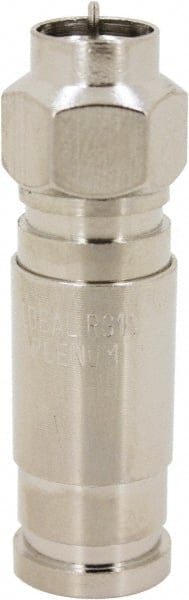Straight, F Type Compression Coaxial Connector