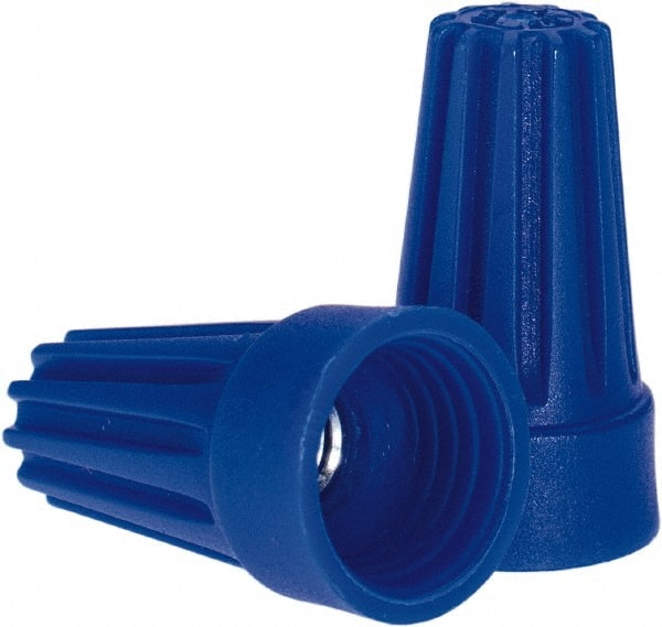 Standard Twist-On Wire Connector: Blue, Flame-Retardant, 3 AWG