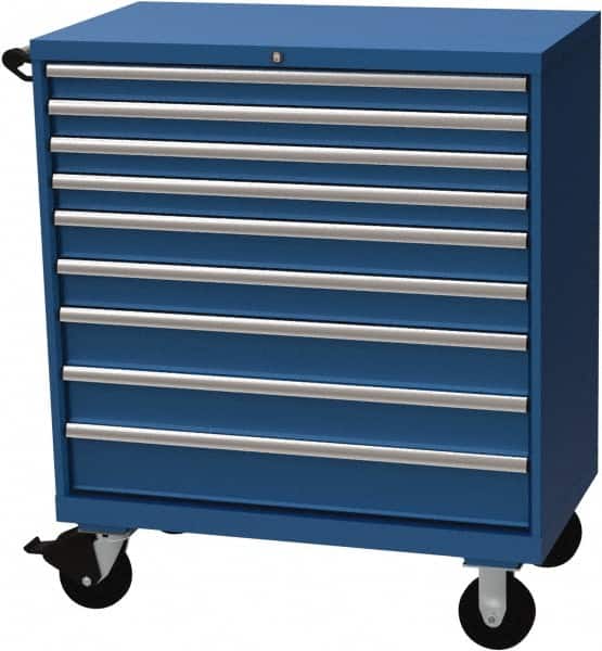 LISTA XSHS09000903MBB Steel Tool Roller Cabinet: 9 Drawers 