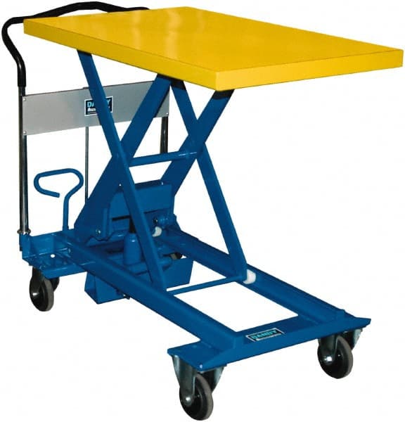 Mobile Air Lift Table: 1,100 lb Capacity, 35-13/16" Platform