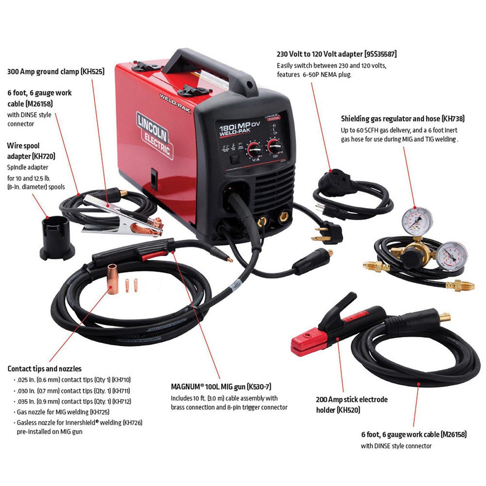 Lincoln Electric - Multi-Process Welders; Welding Processes: ARC, FCAW ...