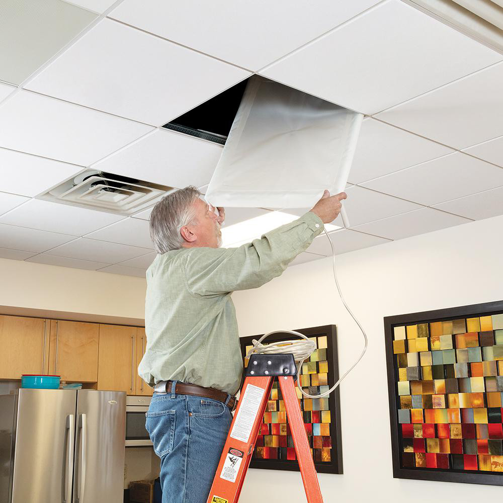 New Pig - Leak Diverters: Ceiling Tile Leak Diverter, 32.25, 22, 7.25 in | MSC Direct