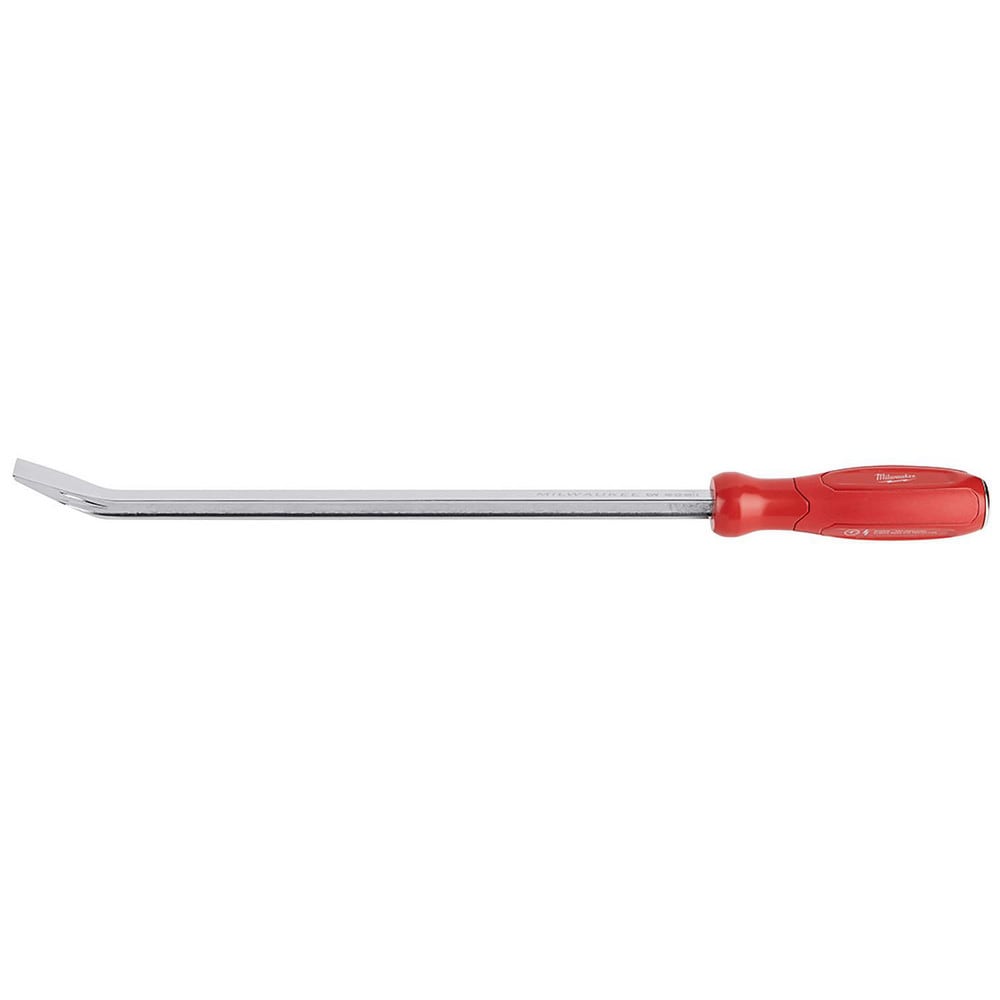 Milwaukee Tool 45-74-9218 Pry Bars; Prybar Type: Wrecking ; End Angle: Gooseneck ; End Style: Curved ; Material: Steel ; Bar Shape: Round ; Overall Length (Inch): 18 Image