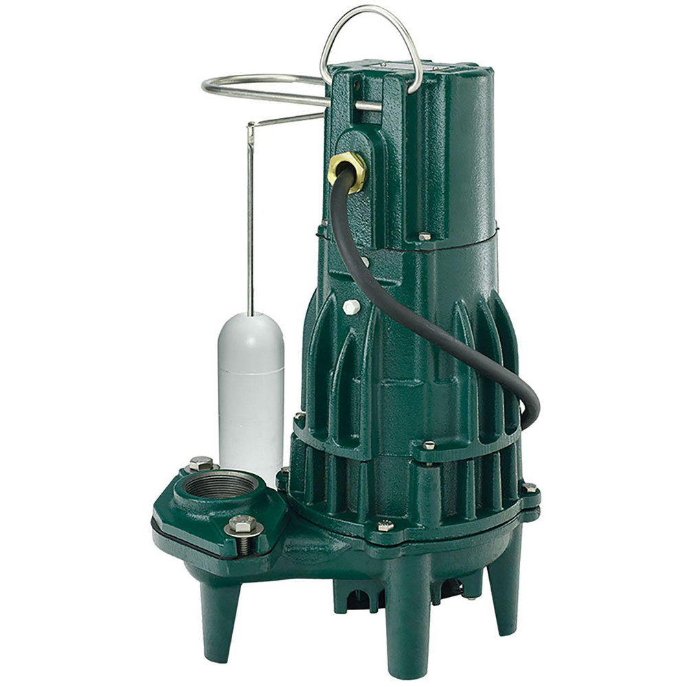Sump Pump:  15.5000 A,  1/2 hp - 1-1/2"  FPT Outlet,  Single Phase,  93.00 GPM Max,  Cast Iron Housing