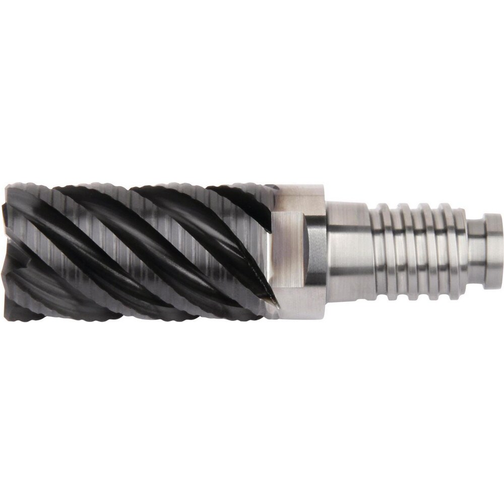 Roughing End Mill Heads; Mill Diameter (Inch): 1 ; Mill Diameter (Decimal Inch): 1.0000 ; Number of Flutes: 6 ; Connection Type: Duo-Lock 25 ; Length of Cut (Decimal Inch): 1.5000 ; End Type: Corner Radius