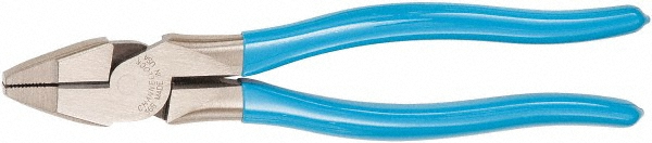 Channellock 8-5/16" OAL, 36mm Jaw Length, High Leverage Pliers - Linesman Jaw, Plastisol Handles | Part #368 BULK