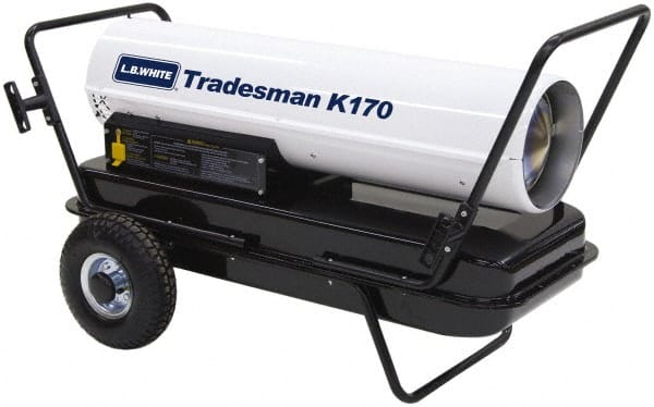 LB White TRADESMAN K175 175,000 BTU Kerosene/#1 Diesel/Jet A Fuel Forced Air Heater with Thermostat 