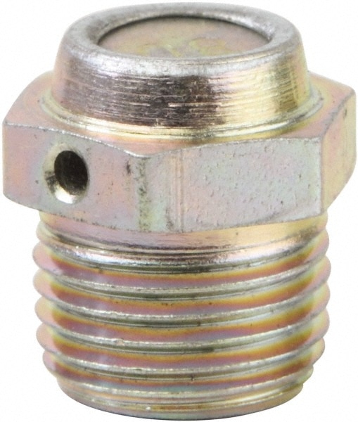 1/8 Thread, 45 to 80 psi Relief Pressure, Steel, Zinc Plated, Pressure Relief Fitting