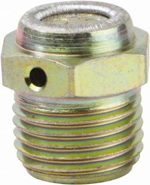 1/8 Thread, 7.5 to 15 psi Relief Pressure, Steel, Zinc Plated, Pressure Relief Fitting